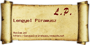 Lengyel Piramusz névjegykártya