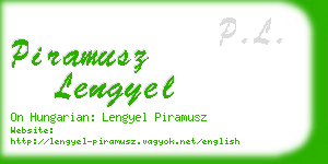 piramusz lengyel business card